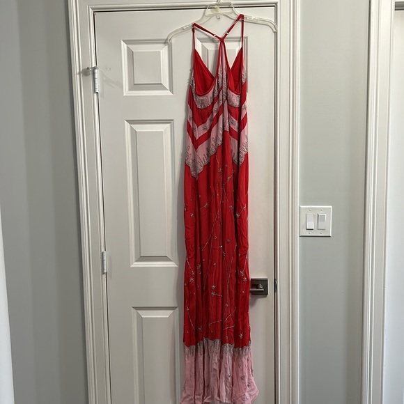 NWOT Free People VERO ALFIE Matisse Beaded Maxi Dress Size Medium Z191-14 - Picture 11 of 11